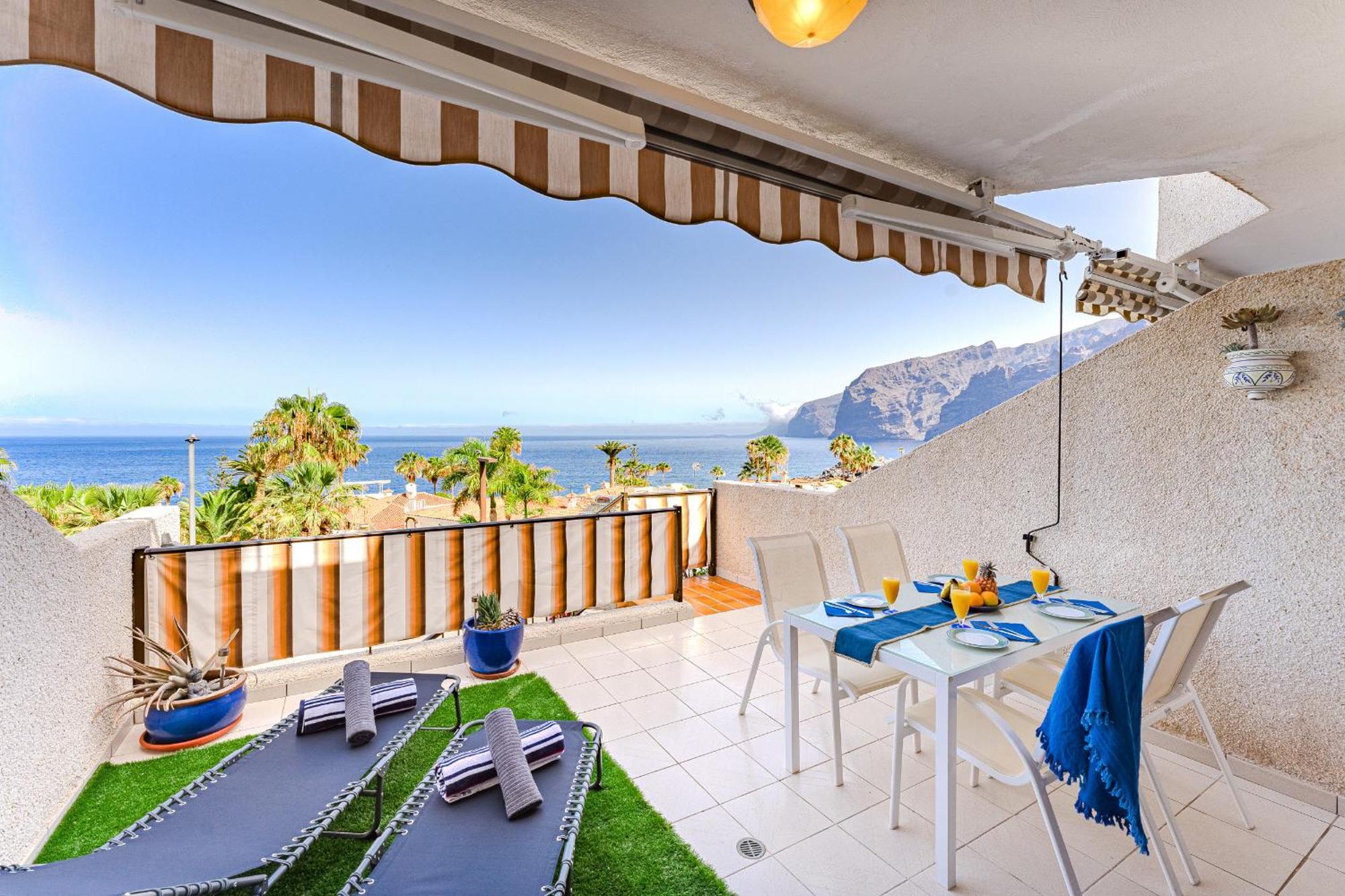 Sea View Apartment Deja Blue - Los Gigantes Puerto de Santiago  Buitenkant foto
